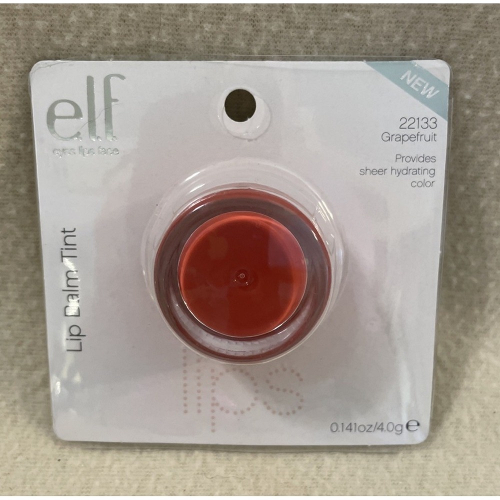 Elf Lip Balm Tint Grapefruit #22133 e.l.f. 0.14 oz Essential Line Discontinued